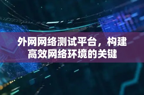 外网网络测试平台，构建高效网络环境的关键