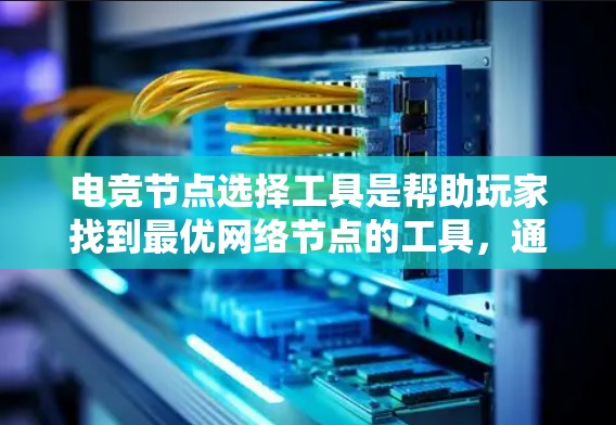 电竞节点选择工具是帮助玩家找到最优网络节点的工具,通常用于优化游戏性能、降低延迟和提高稳定性。以下是一些常见的电竞节点选择工具和方法 电竞节点选择工具是帮助玩家找到最优网络节点的工具,通常用于优化游戏性能、降低延迟和提高稳定性。以下是一些常见的电竞节点选择工具和方法