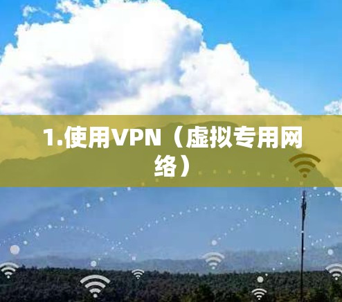 1.使用VPN(虚拟专用网络) 1.使用VPN(虚拟专用网络)