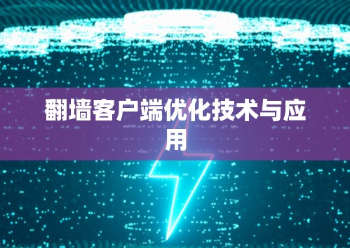 翻墙客户端优化技术与应用 翻墙客户端优化技术与应用