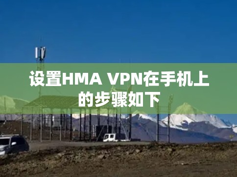 设置HMA VPN在手机上的步骤如下